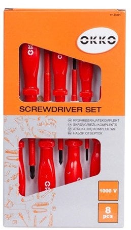 8 PCS INSULATED SCREWDRIVER SET