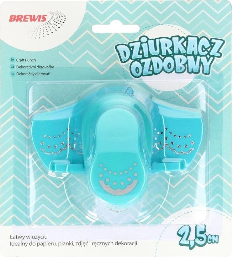 BREWIS Dziurkacz ozdobny brzegowy - Falbanka 2,5cm