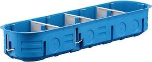 Simet Puszka podtynkowa poczwórna 60mm regips niebieska P4x60K 32326203