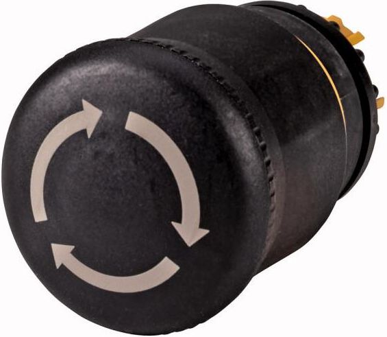 Eaton Napęd przycisku bezpieczeństwa czarny przez obrót bez podświetlenia M22S-PVT (271499)