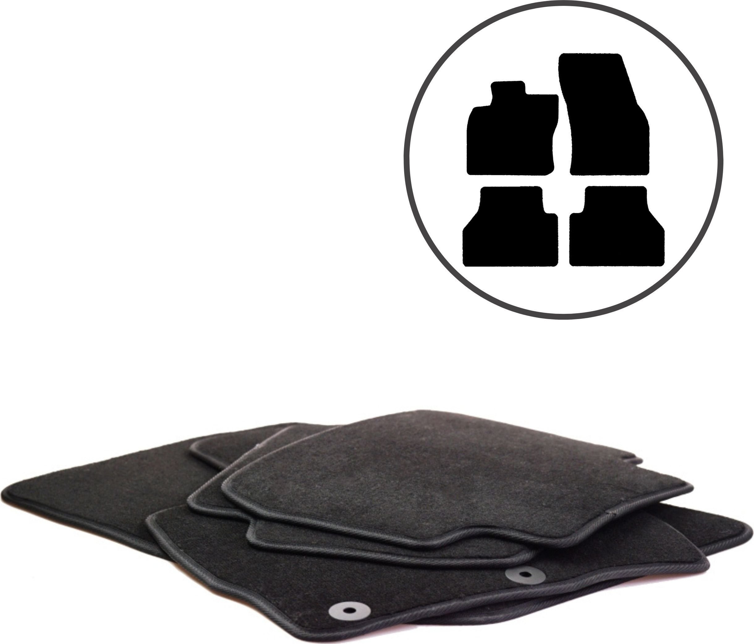 Dikel Dywaniki samochodowe 4szt. VW Caddy IV 2015-2020