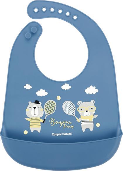 Canpol CANPOL Śliniak Silikonowy z Kieszonką Wodoodporny