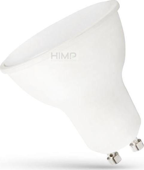 SpectrumLED Żarówka LED GU10 230V 7,5W SMD Barwa Neutralna z MLECZNĄ SZYBKĄ biała plastikowa SpectrumLED WOJ+14593 himp