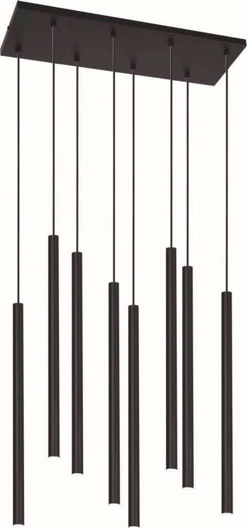 Lampa wisząca Kaja Wisząca lampa nowoczesna Gelato czarne tuby metalowe