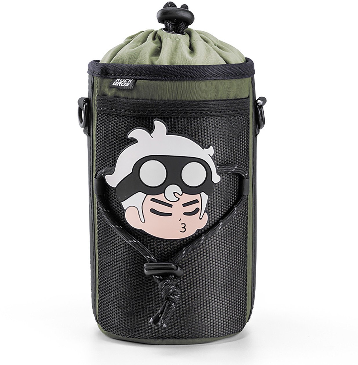 Torba na butelkę Rockbros turystyczna z paskiem na ramię 1l - zielona