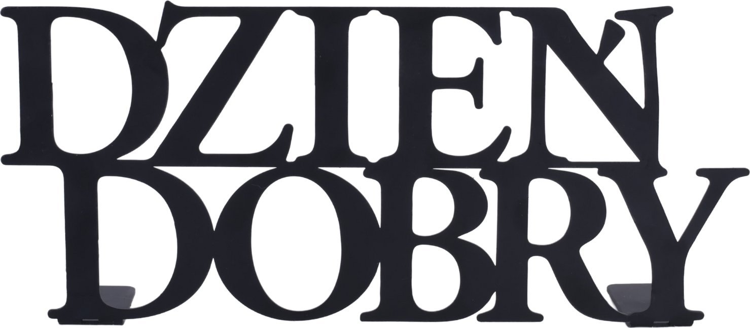 Metalowa dekoracja Dzień Dobry 30 cm