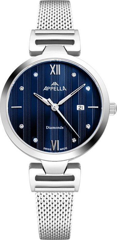 Zegarek Acappella Zegarek damski Appella L50001.5185DQ srebrny
