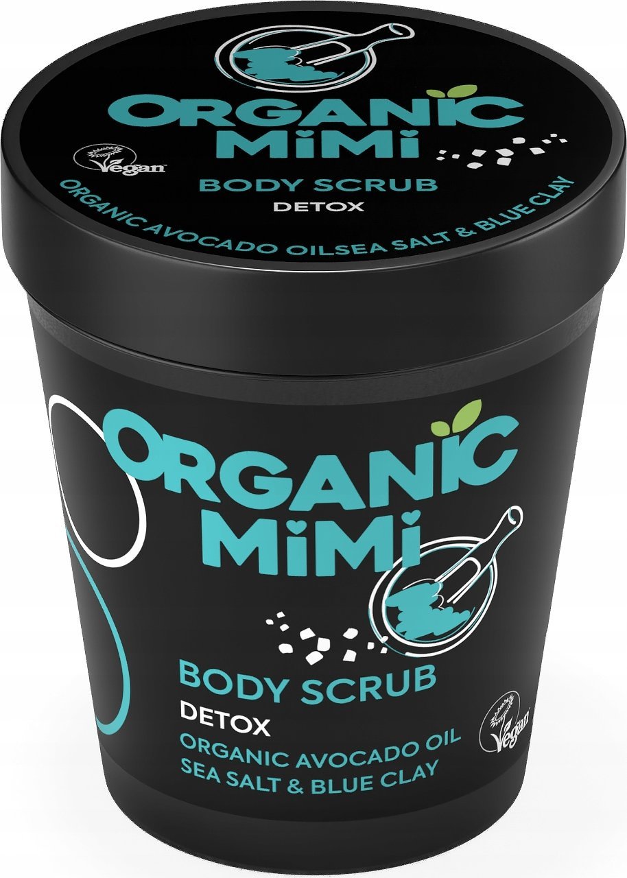 Organic Mimi Detox peeling do ciała Sól morska i Glinka błękitna 280g