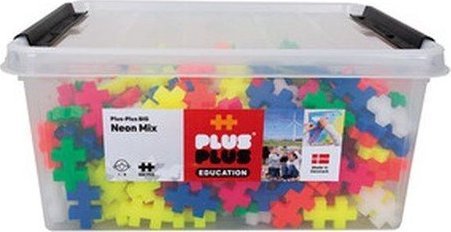 Plus Plus PLUS-PLUS BIG MIX NEONOWYCH KOLOR?W - 400 ELEMENT?W