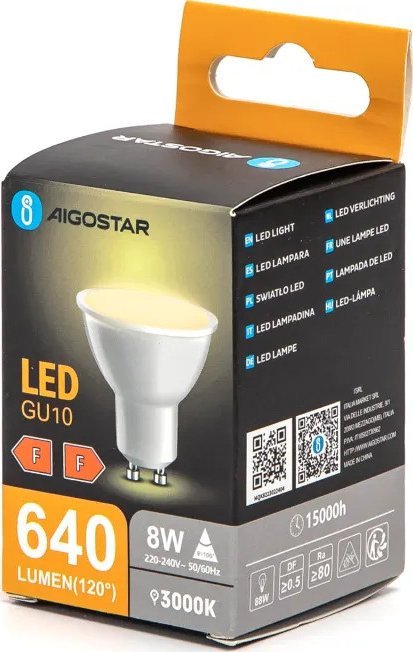Aigostar Żarówka LED GU10 8W 3000K LED GU10 8W 3000K