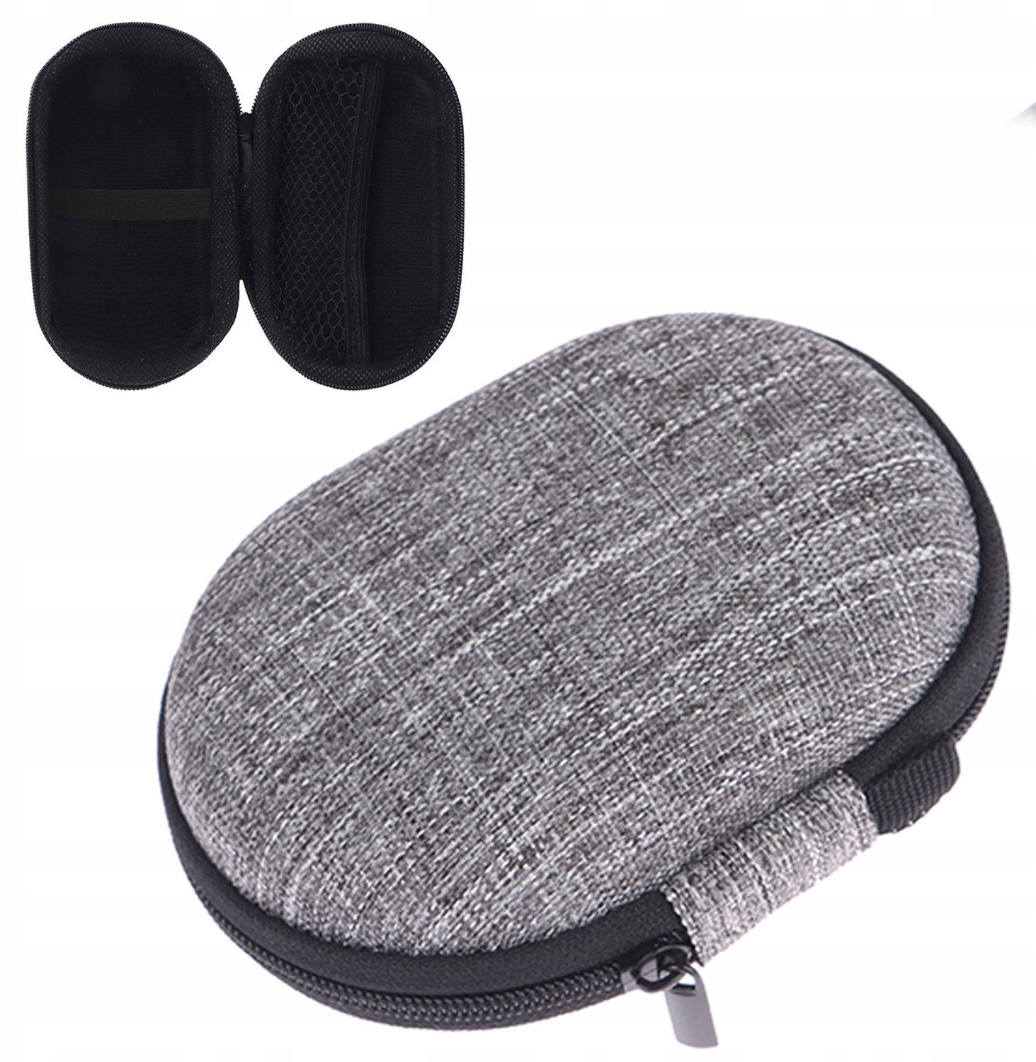 Uniwersalne twarde etui na słuchawki (Szare)