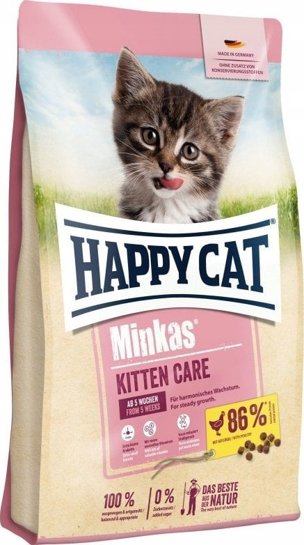 Happy Cat Minkas Kitten Care, drób, 500 g