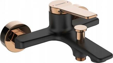 Bateria wannowa Kuchinox Bateria wannowa łazienkowa ścienna Alanis czarny-złoty