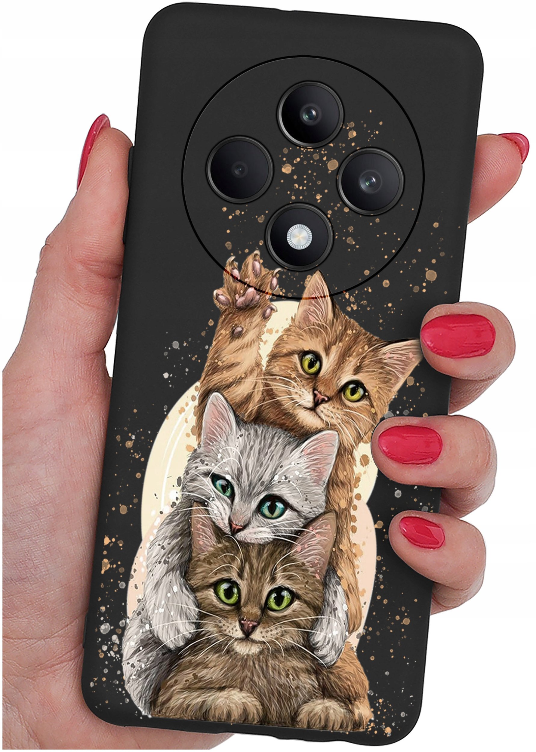 Etui do Oppo Reno 12 F 5G | 12 FS 5G WZORY |SILIKONOWE MATT CASE + SZKŁO 9H