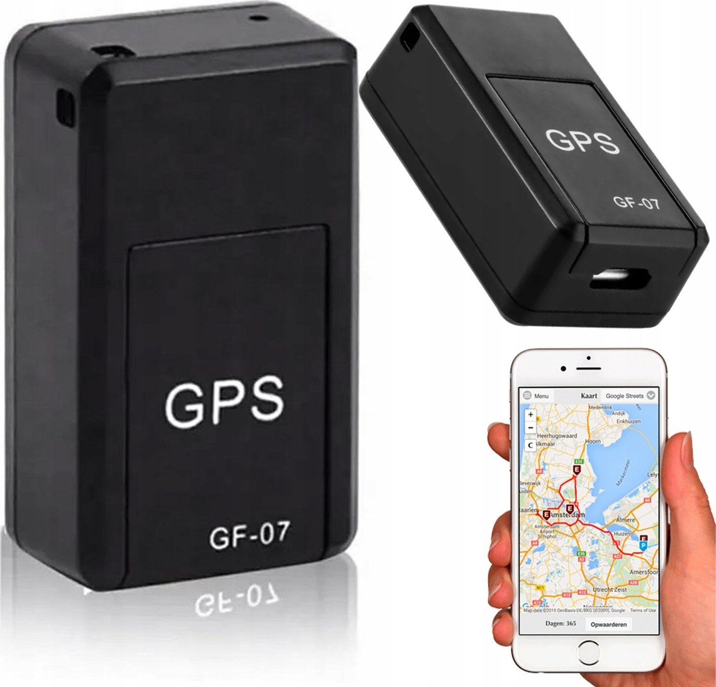QIKtech Mini lokalizator pojazdu gps tracker podsłuch ukryty sim śledzenie (czarny)