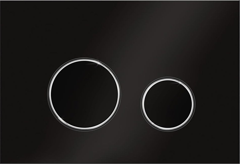 Przycisk spłukujący KK-Pol Płytka przycisków M11v1 Czarna/Czarne