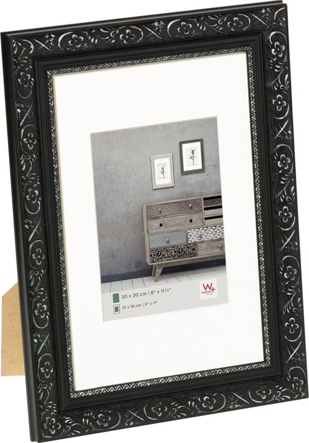 Ramka Walther Barock 30x40 Wooden black-silver