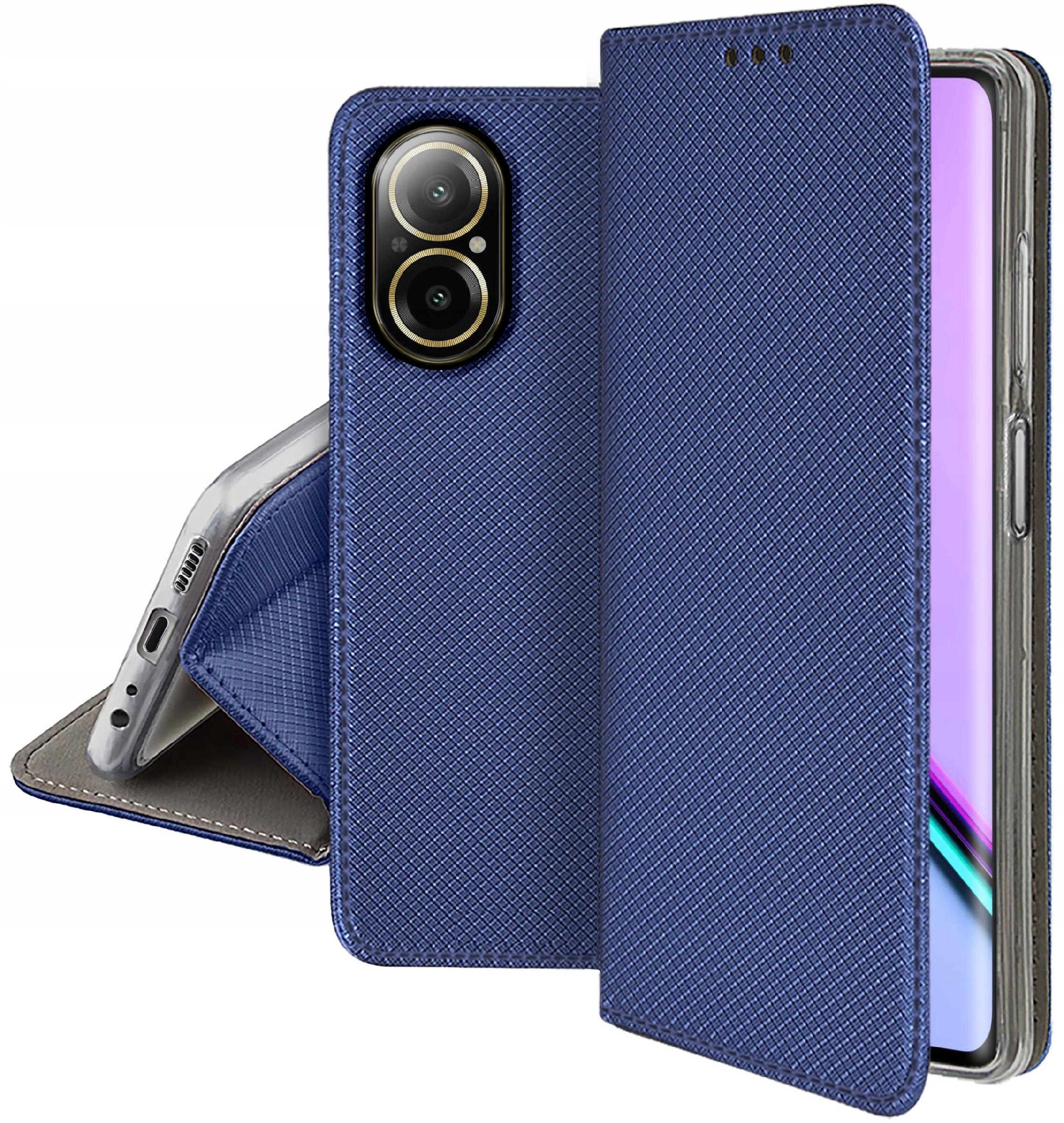 Etui do Realme C67 4G SMART MAGNET CASE PORTFEL + SZKŁO OCHRONNE 9H