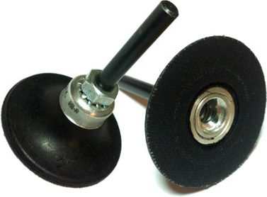 Glob uchwyt na rolok szybkomocujący krążków ściernych, 50mm trzpień 6mm (GLOB-UCHWYT-50-6)