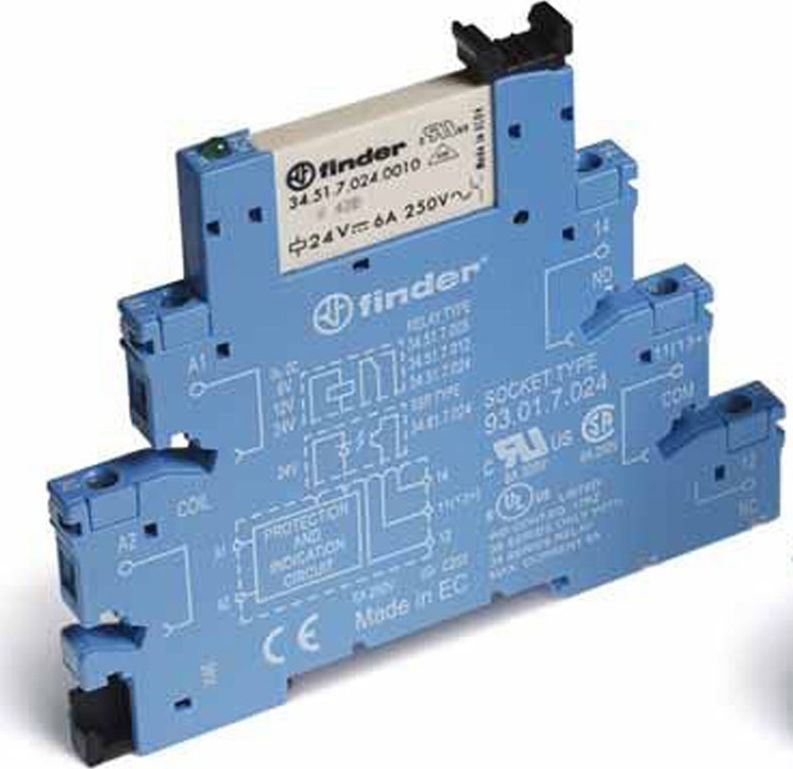 Finder Przekażnik 1P 6A 24V DC 38.51.7024.0050 Finder, Finder, F38-51-7-024-0050.