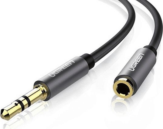 Kabel Ugreen Jack 3.5mm - Jack 3.5mm 5m czarny (UGR551BLK)