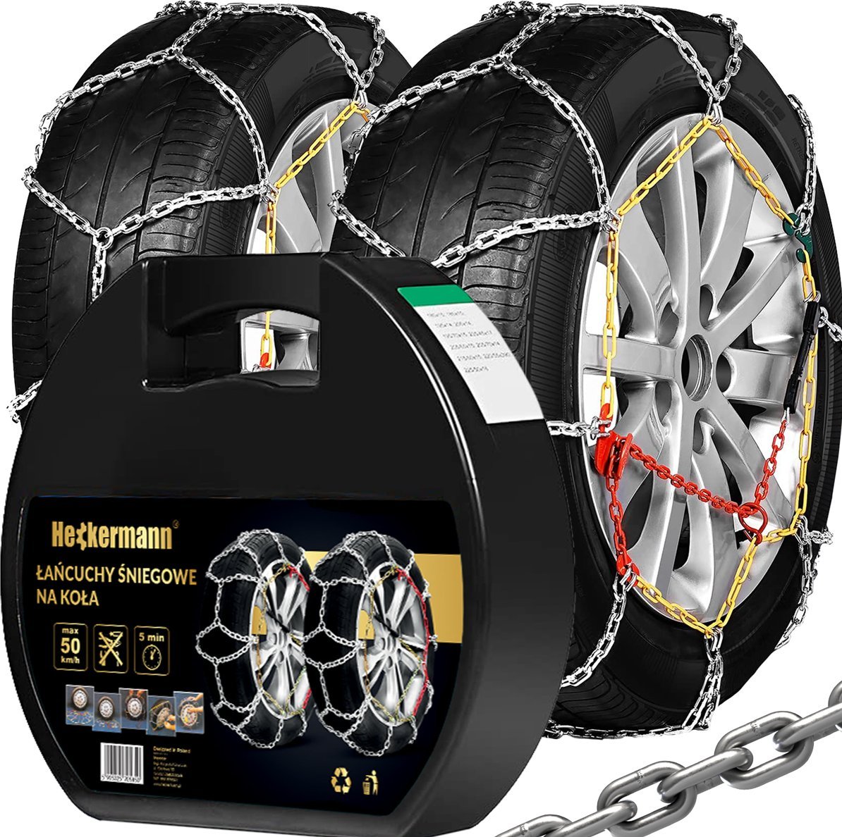 Heckermann Łańcuchy Śniegowe Na Koła Heckermann 205/55R16 Kn90