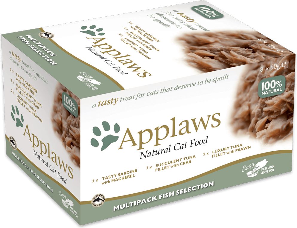 Applaws KOT MISECZKA 8SZT MIX RYBNY