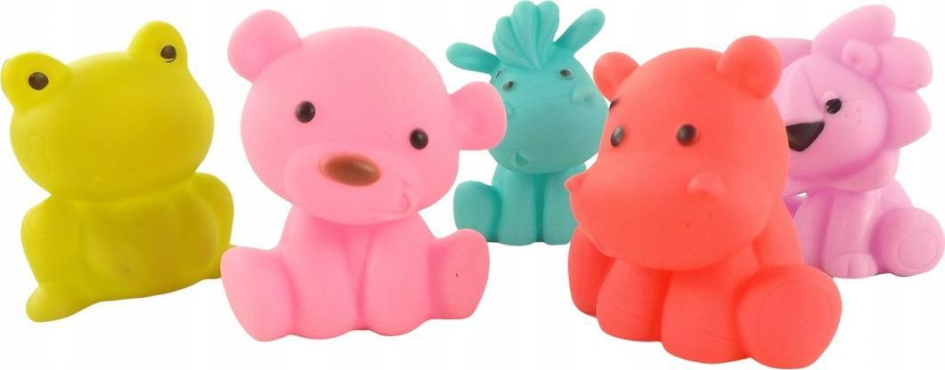 LUXMA GUMOWE ZABAWKI ZABAWKA DO KĄPIELI PISZCZAŁKI ZOO 0019