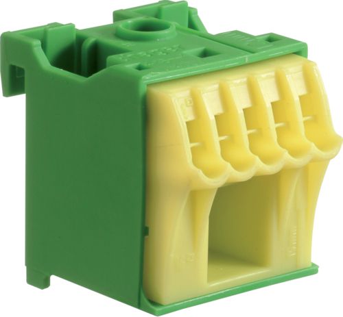 Hager Blok samozacisków 63A QC zielony 6 przyłączy 33 x 30 x 30mm( KN06E)