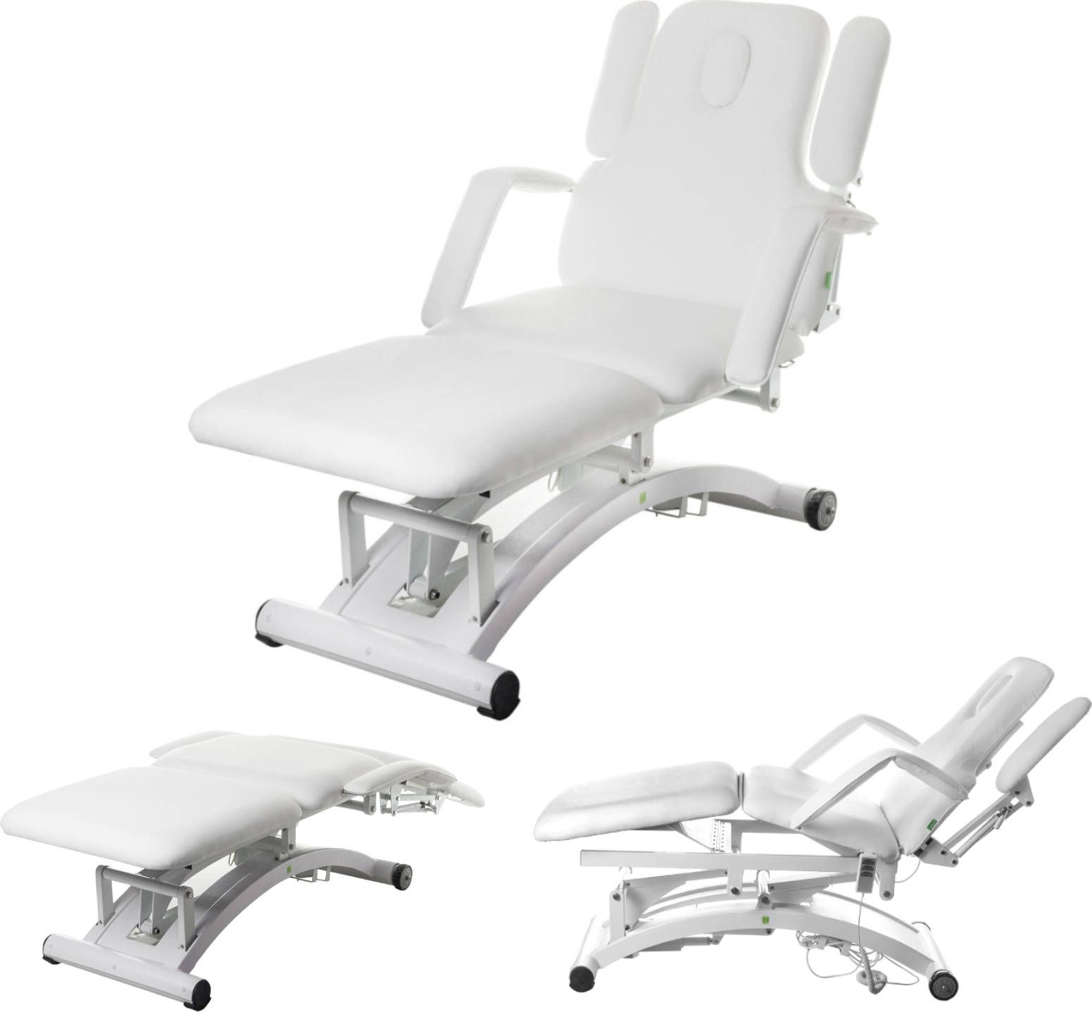 Physa Łóżko stół rehabilitacyjny do masażu sterowany pilotem DIVINE Białe Łóżko do masażu stół sterowany elektrycznie DIVINE BIAŁE