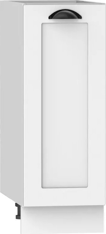 Elior Biała szafka kuchenna dolna z półkami - Pergio 6X 30 cm