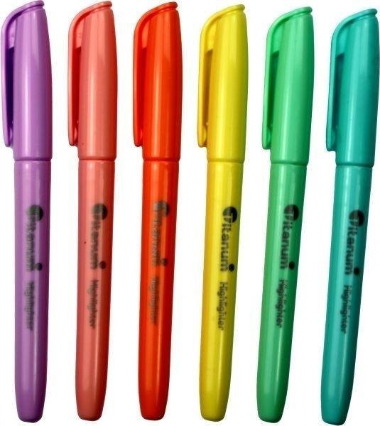 Zakreślacze pastelowe 6 kolorów