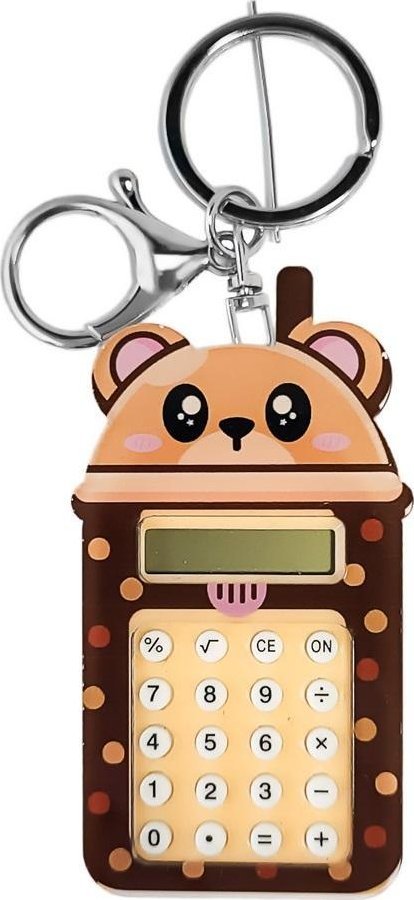 Brelok kalkulator akrylowy miś