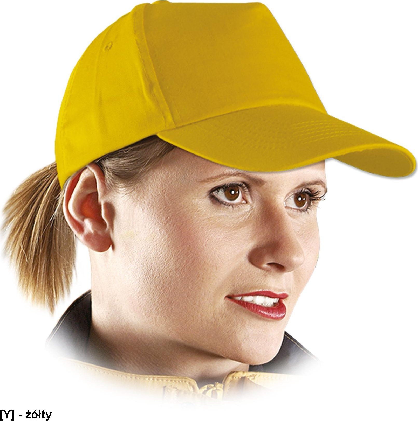 R.E.I.S. CZ - Czapka drelichowa jednokolorowa - żółty - NOWE KOLORY!!!