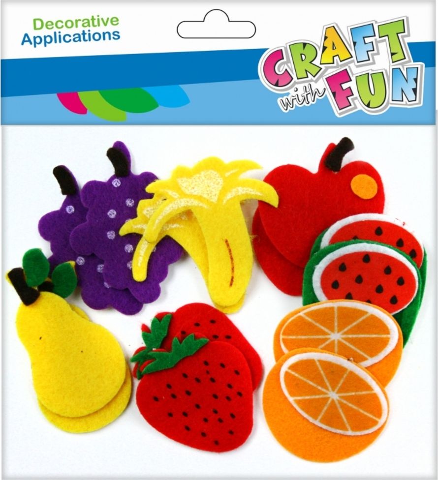Craft with Fun CF OZDOBA DEK FILC OWOCE SPRZYL 14SZT 12/288