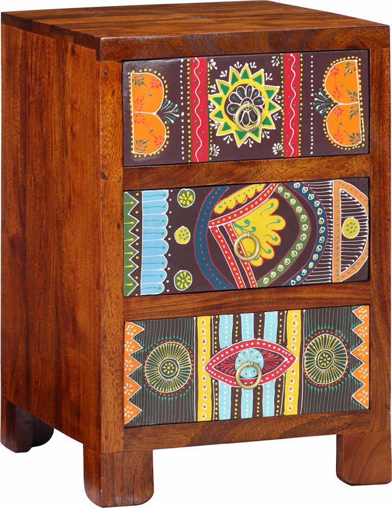 Szafka nocna 40x40x60 cm Drewno lite Akacja