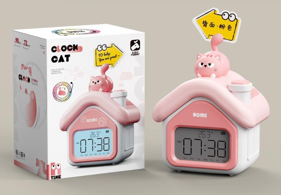 Zegarek Budzik Kot EDUKAMP