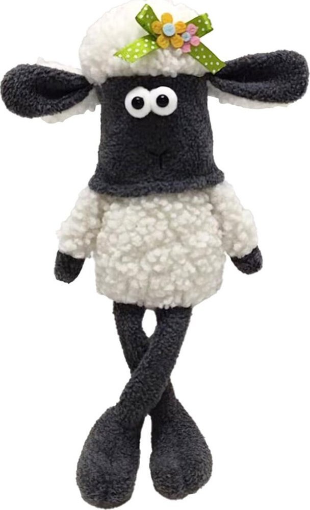 Saska Garden Dekoracja wiosenna owieczka siedząca 14 x 8 x 45 cm