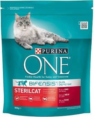 Purina One Cat Sterilcat Karma z wołowiną dla kota 800g