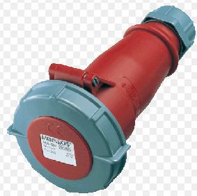 Mennekes Gniazdo przenośne 1-częściowe zaciski śrubowe AM-TOP 32A 400V IP67 (MEN562)