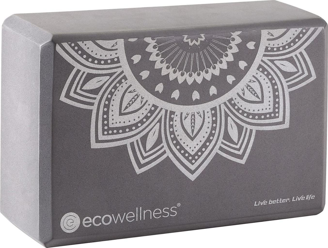 EcoWellness Kostka do jogi QB-022 szara