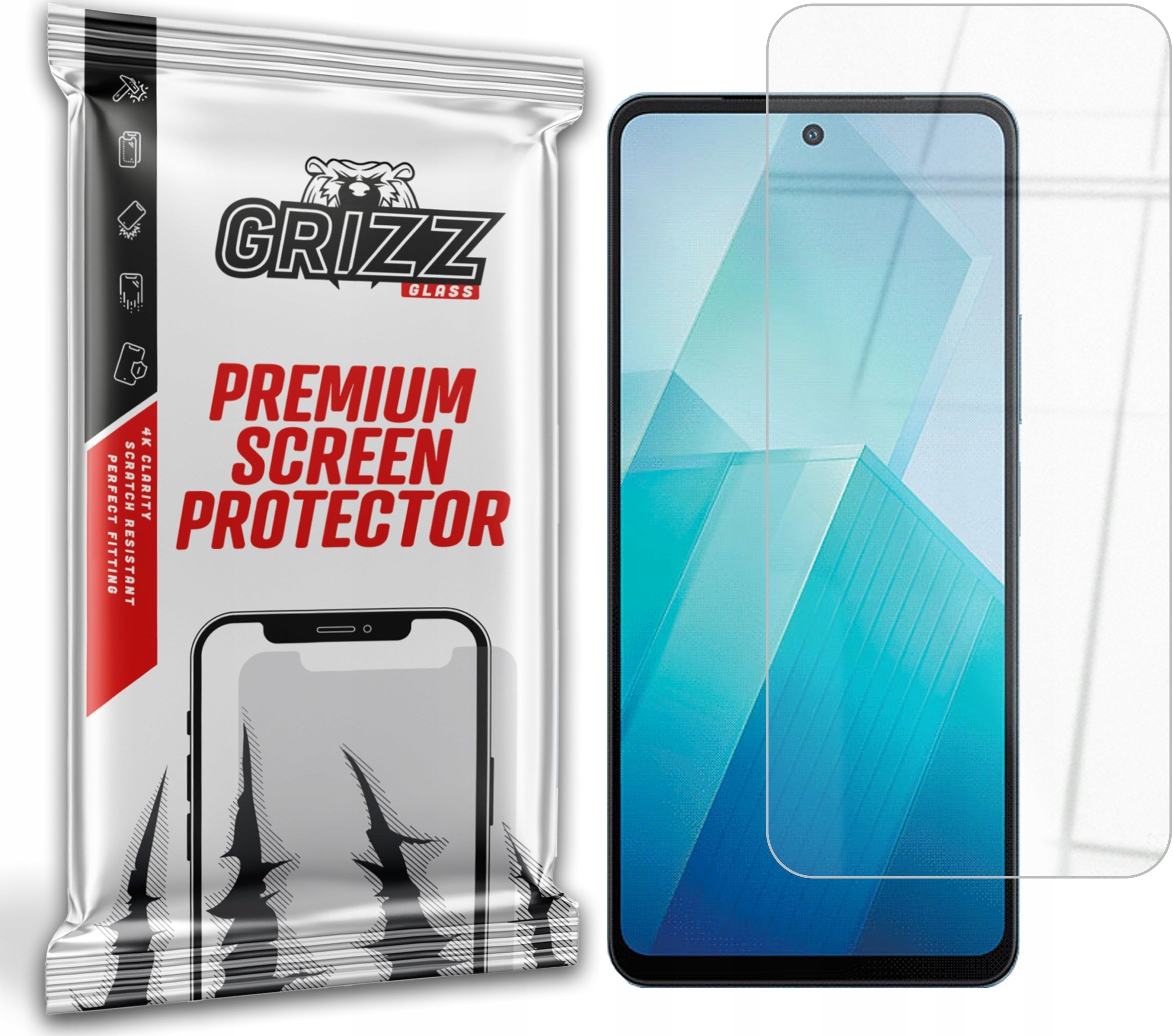 GrizzGlass Szkło hybrydowe GrizzGlass HybridGlass do Vivo Y100t