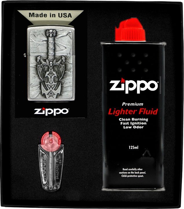 Zestaw ZIPPO Zapalniczka DARK SIDE SWORD Prezentowy No1