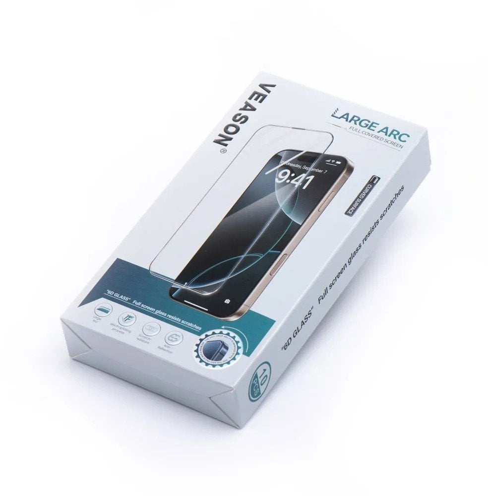 Szkło Hartowane 6D Pro Veason Glass (SET 10in1) - do Iphone 17 Pro czarny