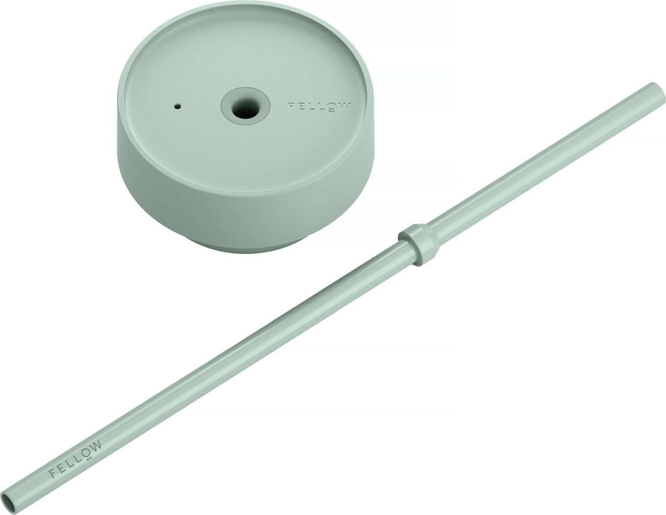 Fellow - Carter Cold Lid + Straw - Miętowa pokrywka ze słomką do kubka