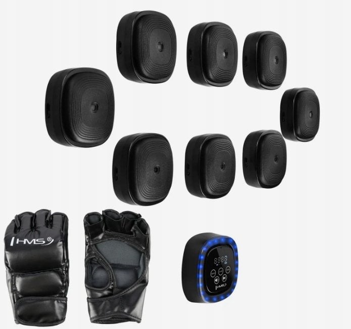 TB05 TARCZA BOKSERSKA MODUŁOWA BLUETOOTH Z MUZYKĄ I RĘKAWICAMI HMS