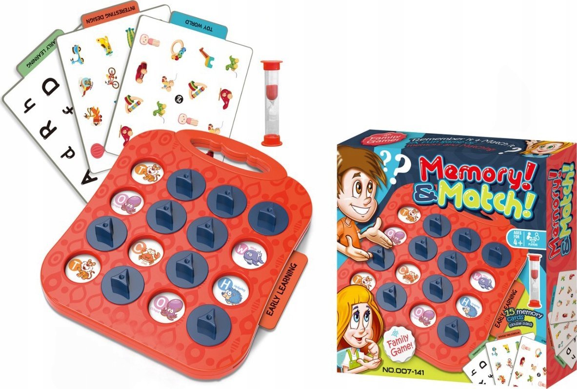 Edukacyjna Gra SUPER PAMIĘĆ Memory & Match Gra Pamięciowa Dla Dzieci