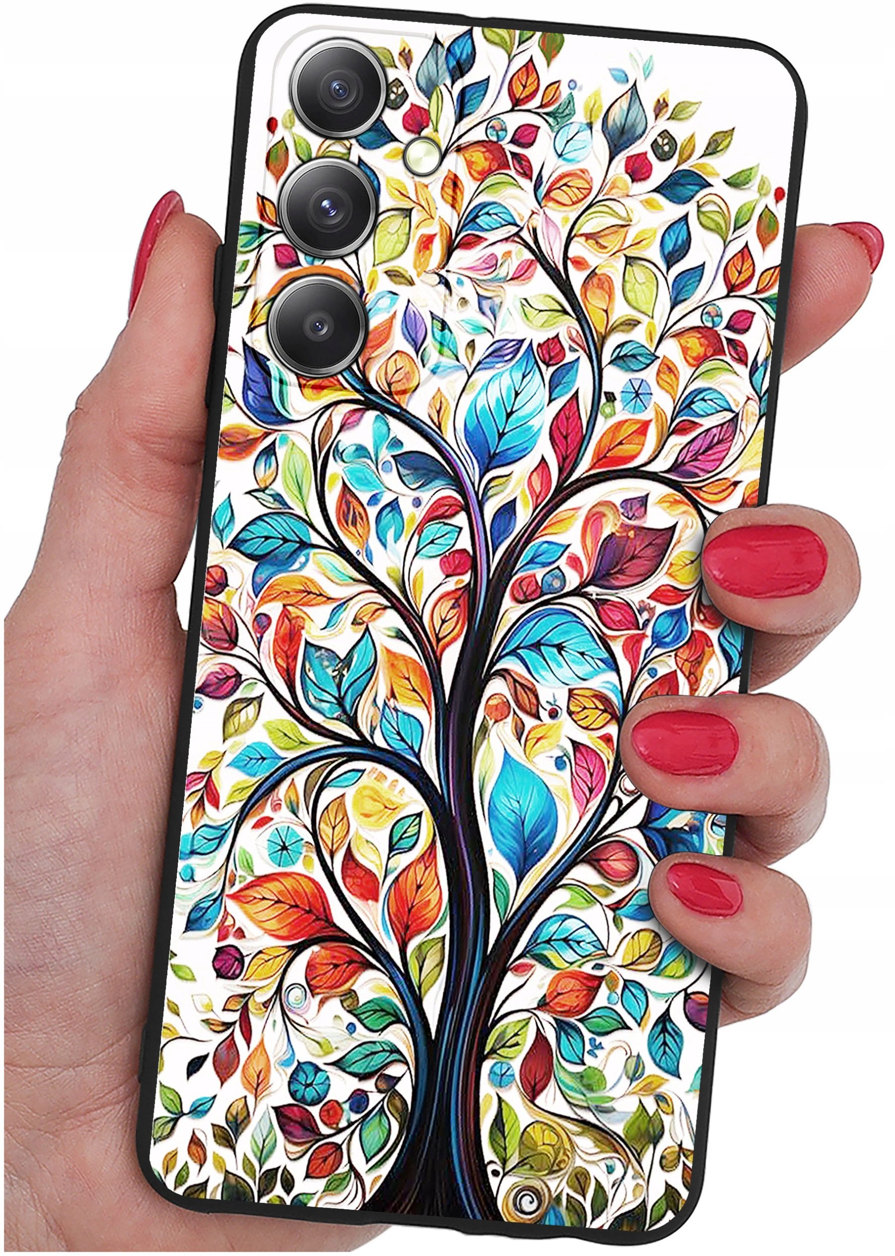 ETUI do Samsung Galaxy M23 5G WZORY |SILIKONOWE MATT CASE + SZKŁO 9H