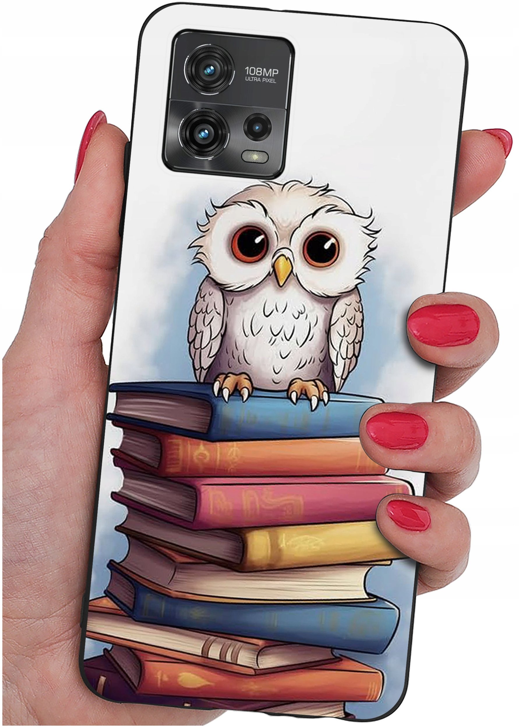 Etui do Motorola Moto G72 WZORY |SILIKONOWE MATT CASE + SZKŁO 9H