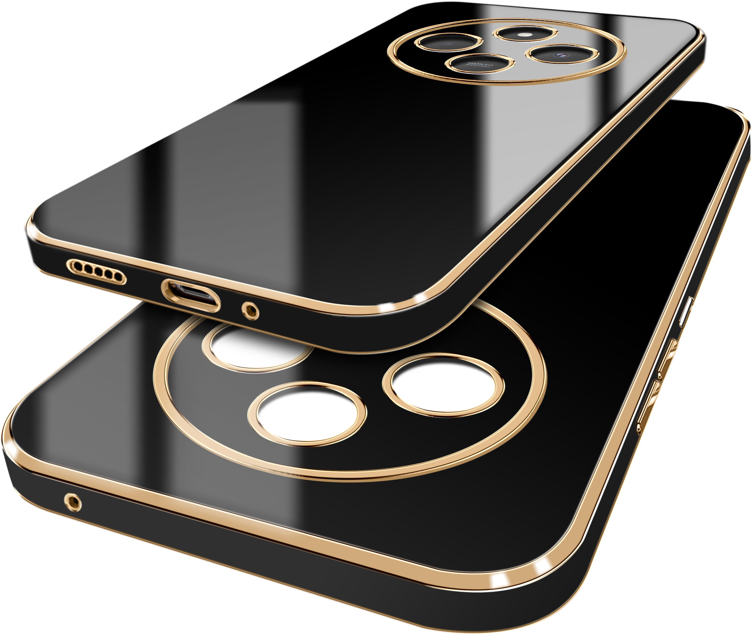 Etui do Xiaomi Redmi 14C SILIKONOWE ELEGANCKIE SLIM + Szkło 9H